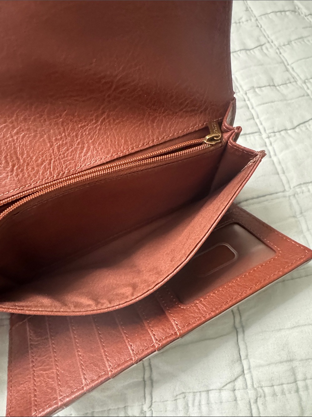 Fossil Patterned Fold-Over Wallet - Picture 3 of 7